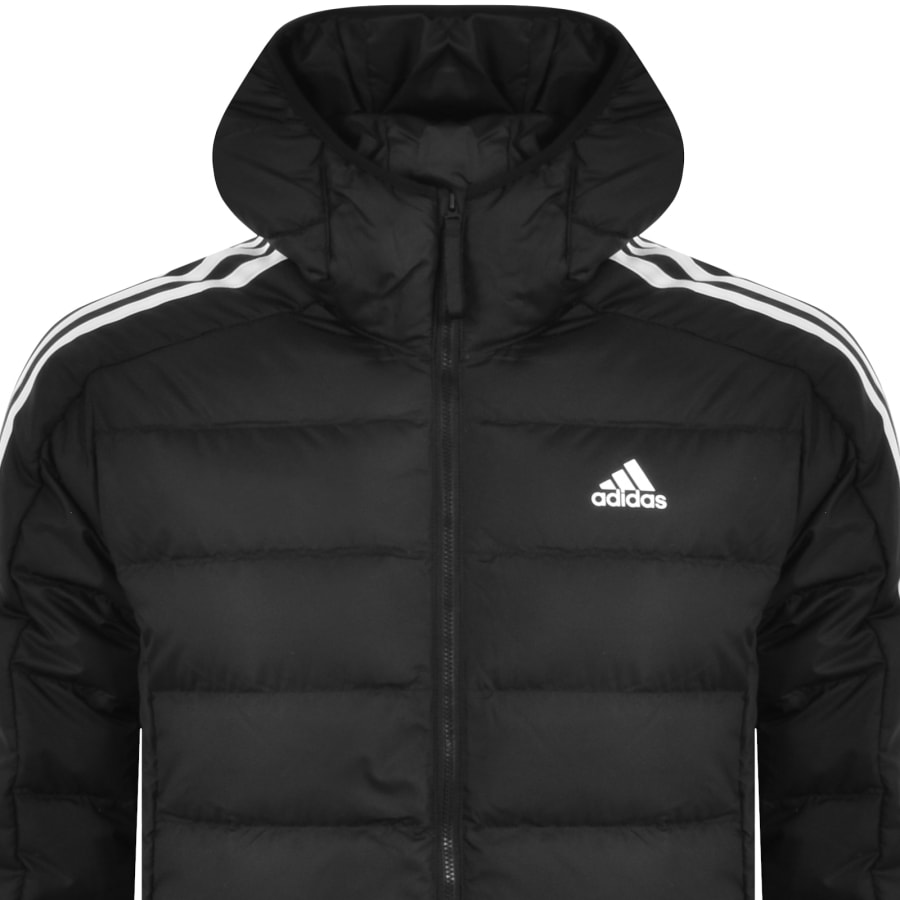 adidas Sportswear 3 Stripes Parka Coat Black